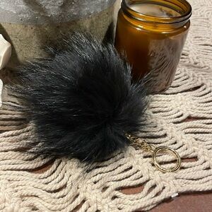 Michael Kors Pom Pom fur keychain